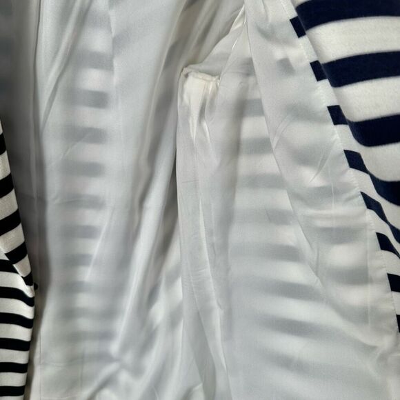 Chico’s navy and white striped blazer - Picture 9 of 10